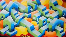 oeuvre du lauréat du concours de street art Takir Vortex