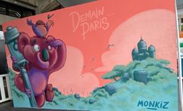 oeuvre du troisième prix du concours de street art Funky Monkiz