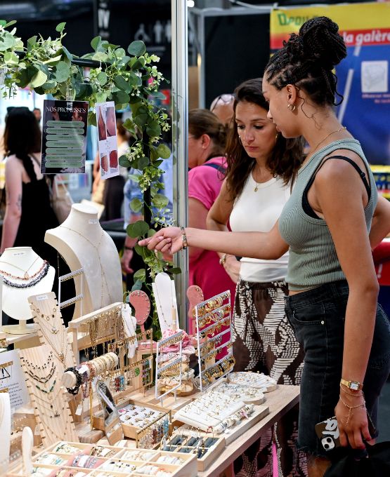 Visiteurs sur Foire de Paris