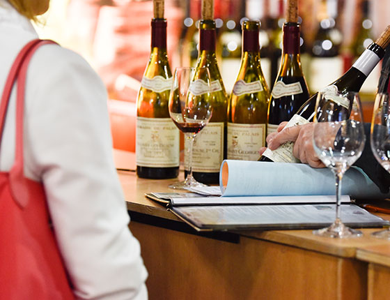 dégustation de vins rouges