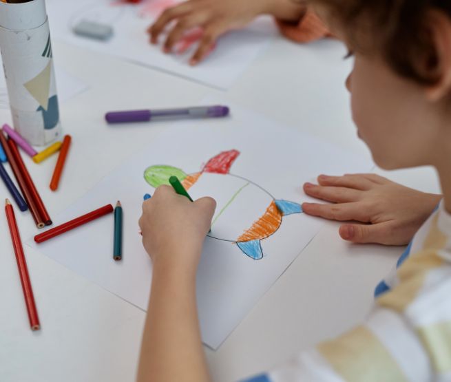 Coloriage sur foire de Paris