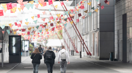 Visiteurs sur Foire de Paris