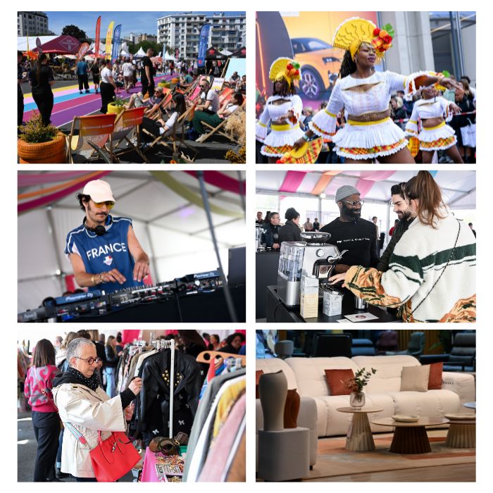 Ambiances variées à la Foire de Paris : détente en extérieur, spectacles de danse, DJ en live, démonstrations de produits, shopping et espace ameublement