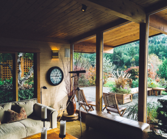 Véranda en bois