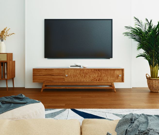 meuble de télévision en bois