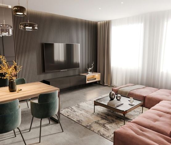 salon avec meuble tv en bois